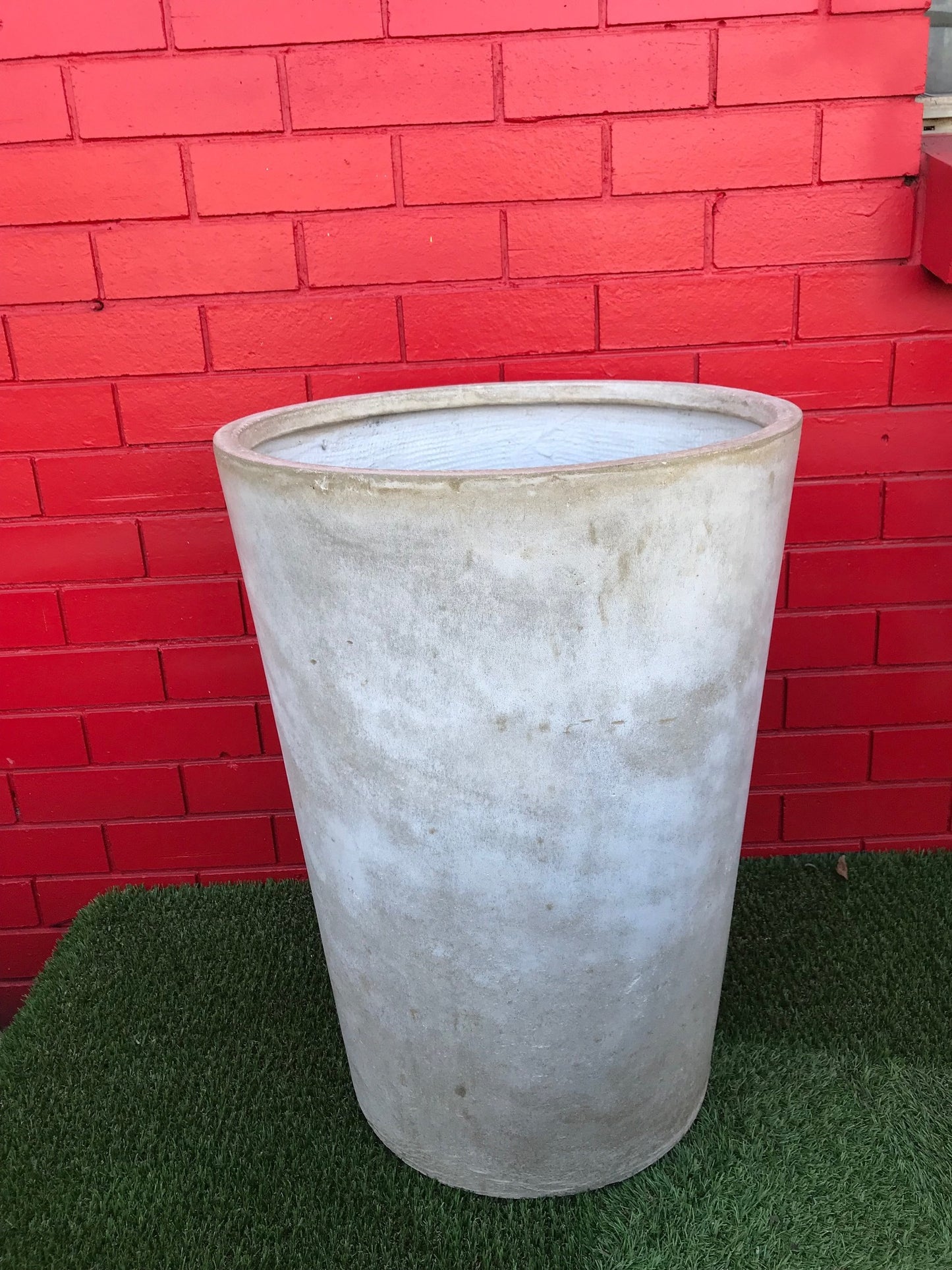 Stone-Lite Crucible Planter Pots - Limestone, Large image