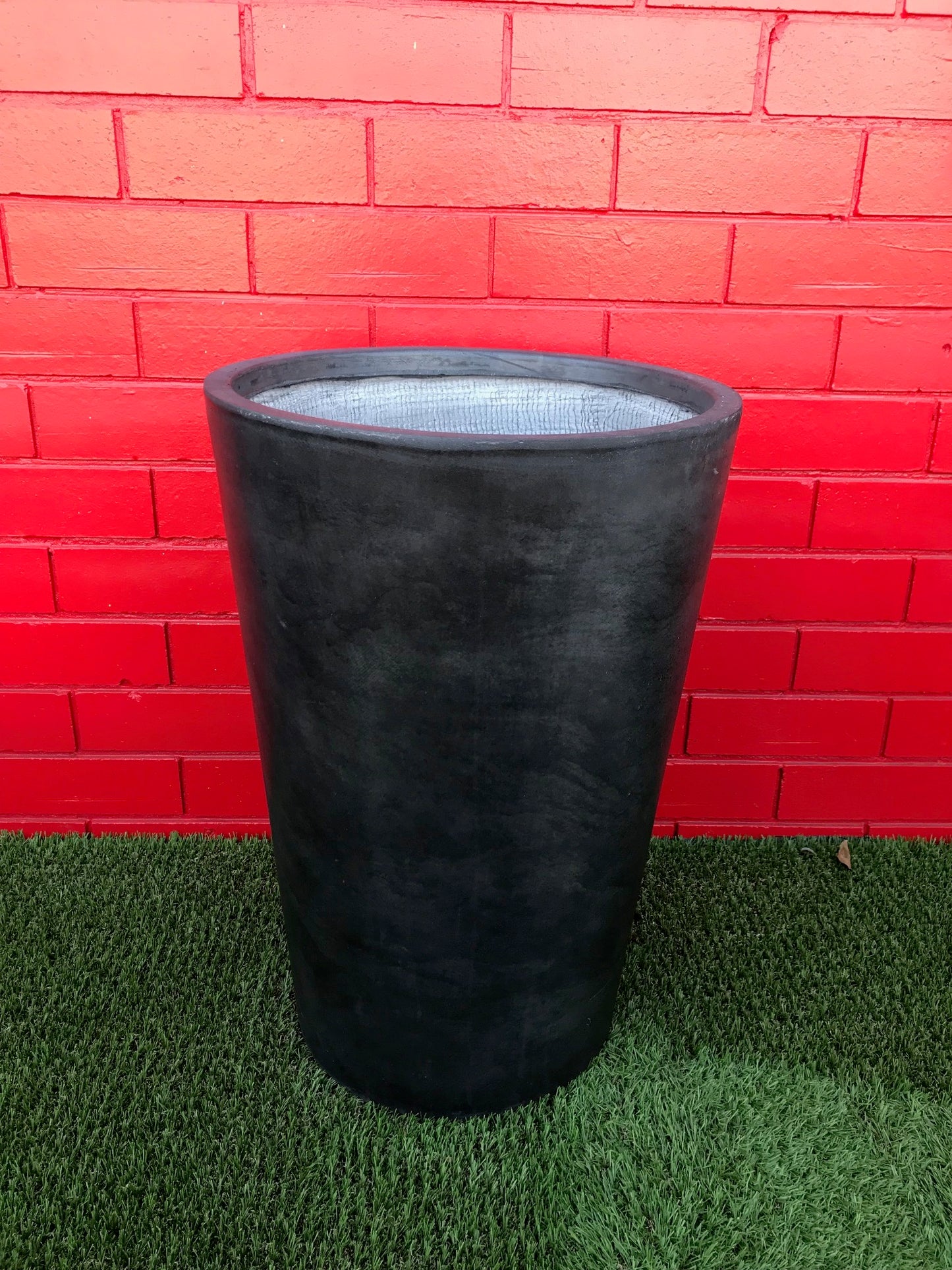 Stone-Lite Crucible Planter Pots - Charcoal, Medium image