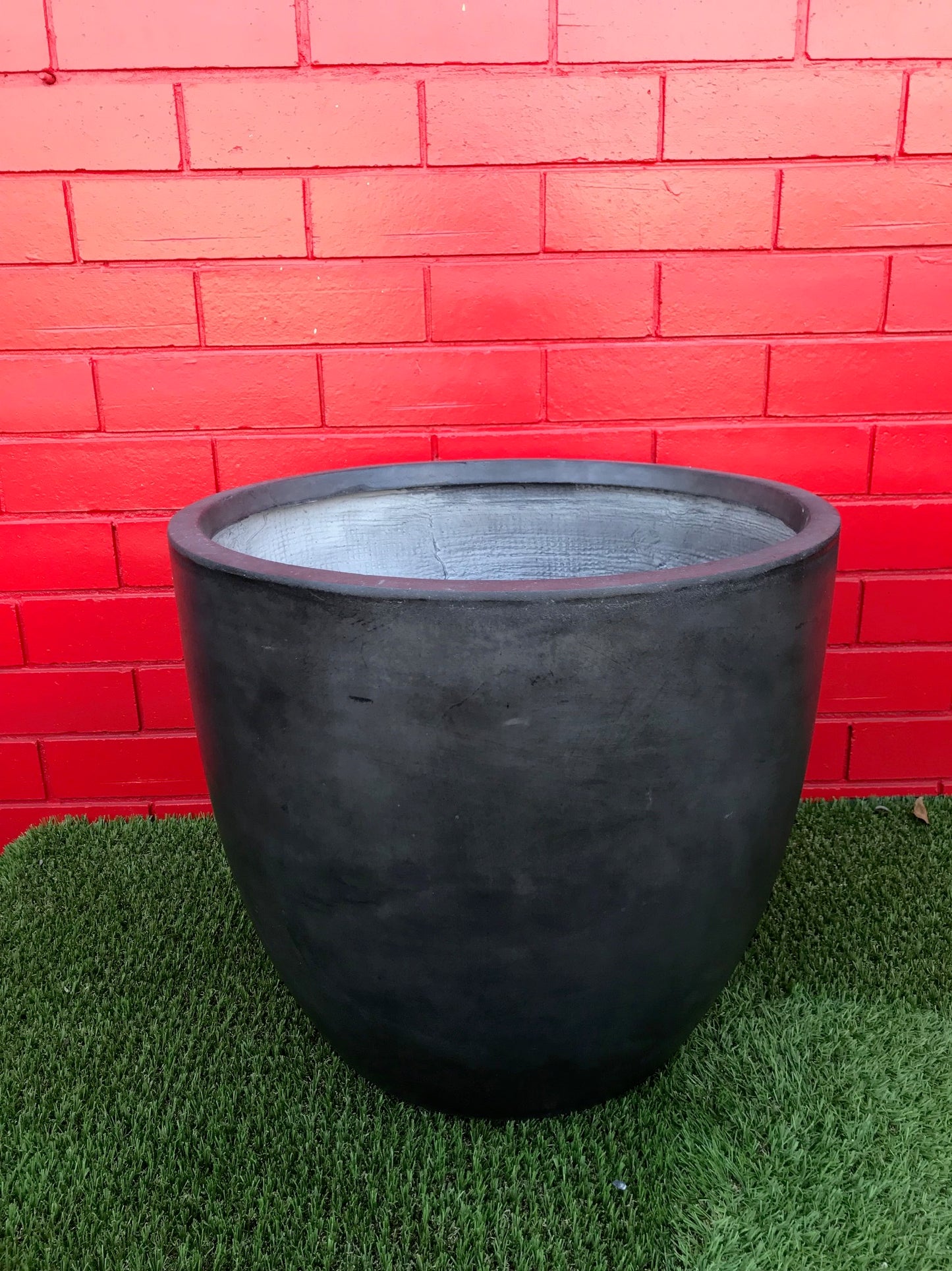 Stone-Lite Egg Planter Pots - Charcoal, Large image