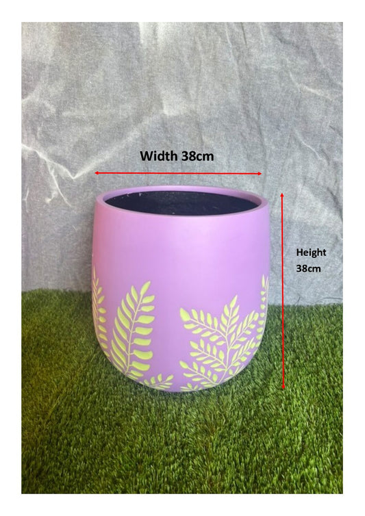 Bung Pot 'Purple Fern' - 38cm image