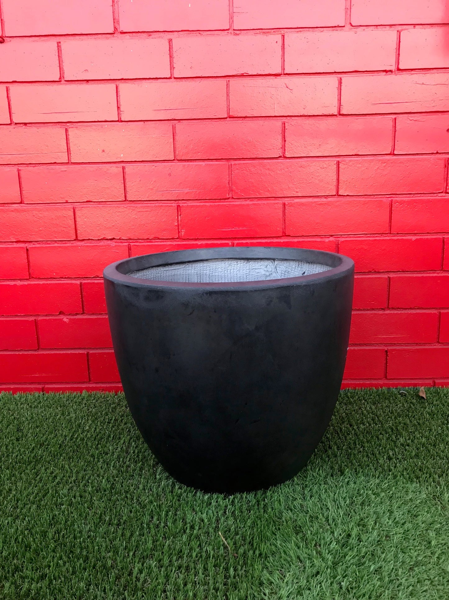 Stone-Lite Egg Planter Pots - Charcoal, Medium image