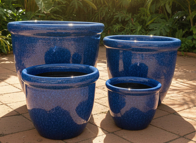 Gloss Juicy Blue Décor Pots