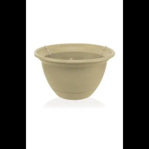 Tuscan Hanging Basket Light Sandstone (Self-watering) 37cm