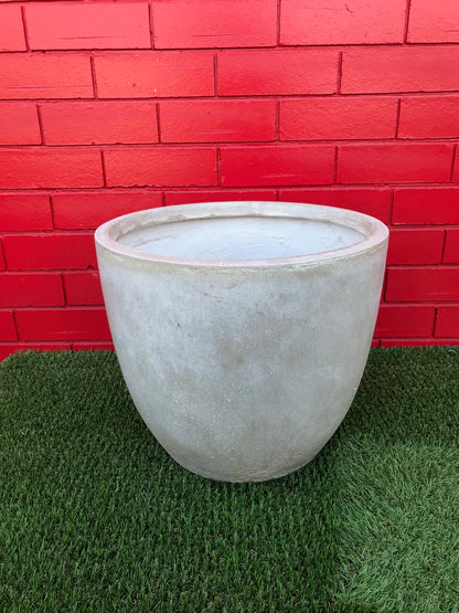Stone-Lite Egg Planter Pots - Limestone, Medium image