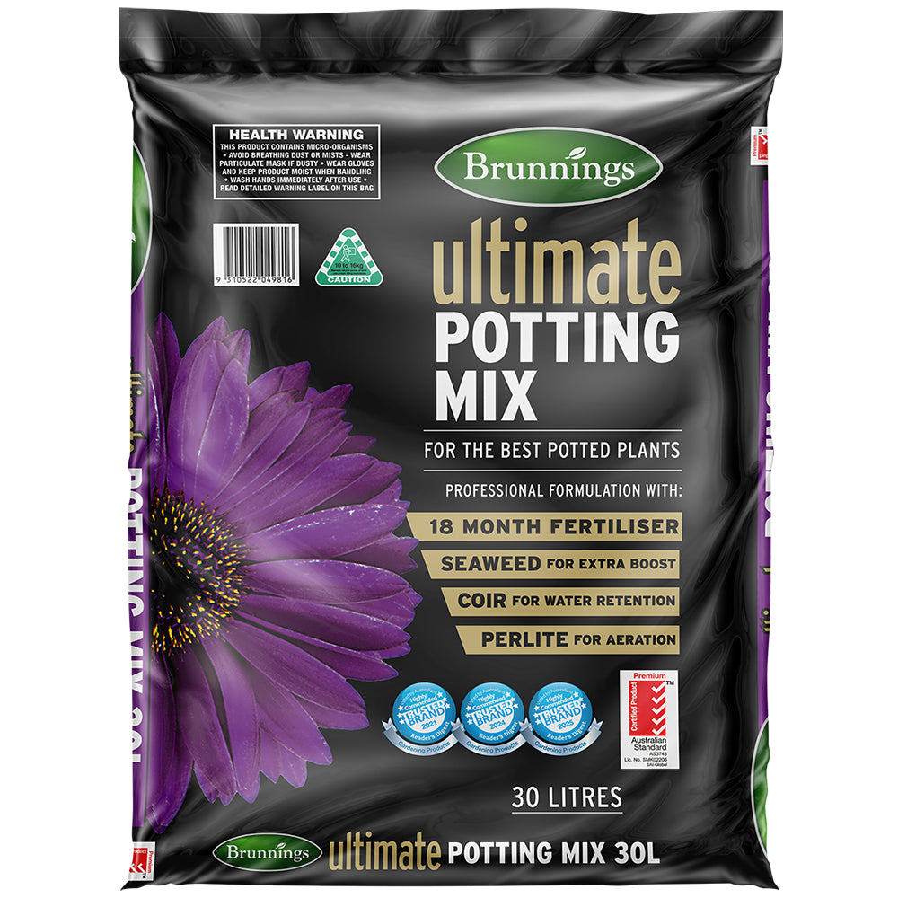Brunnings Ultimate Potting Mix 30L