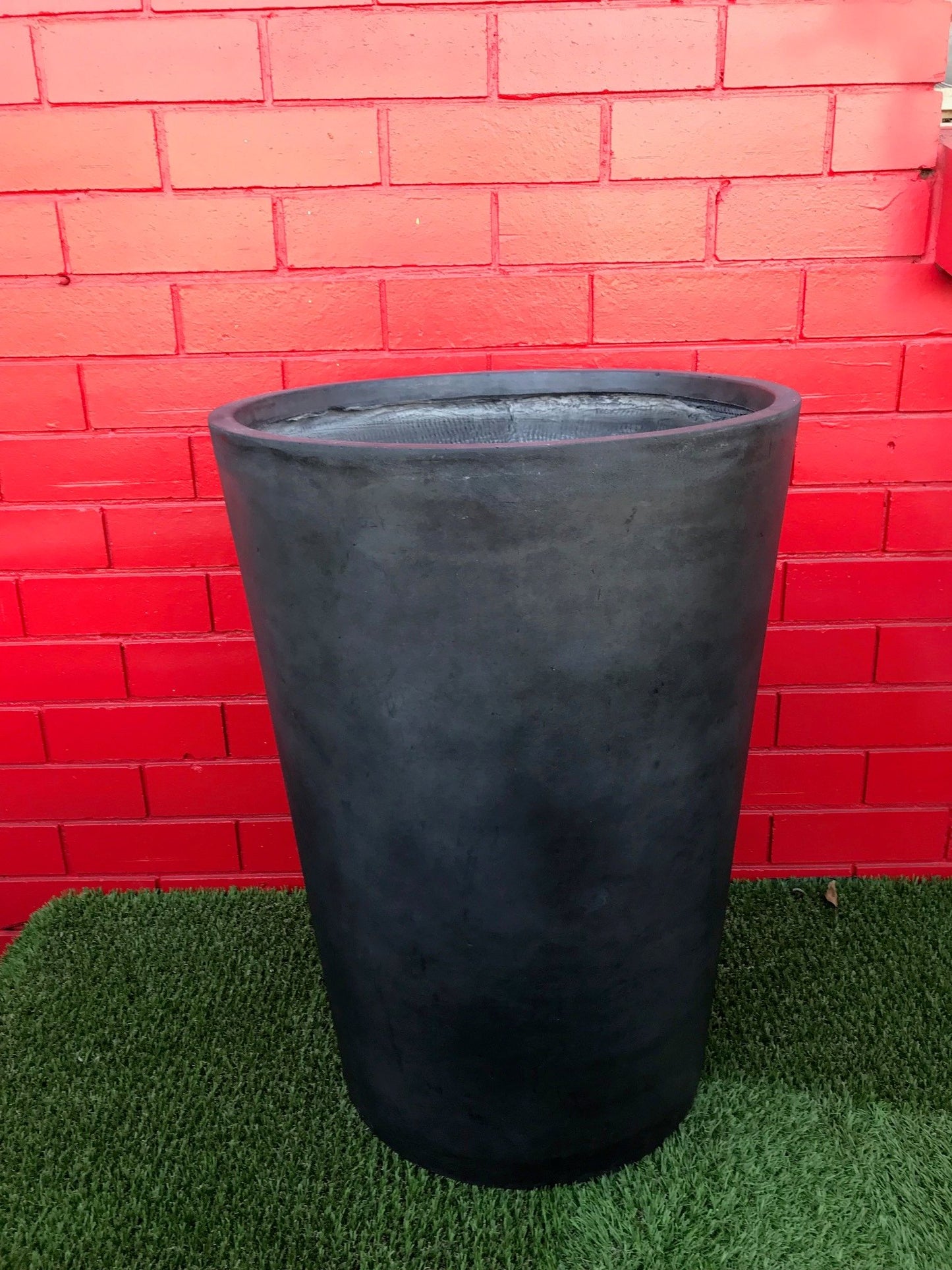 Stone-Lite Crucible Planter Pots - Charcoal, Large image