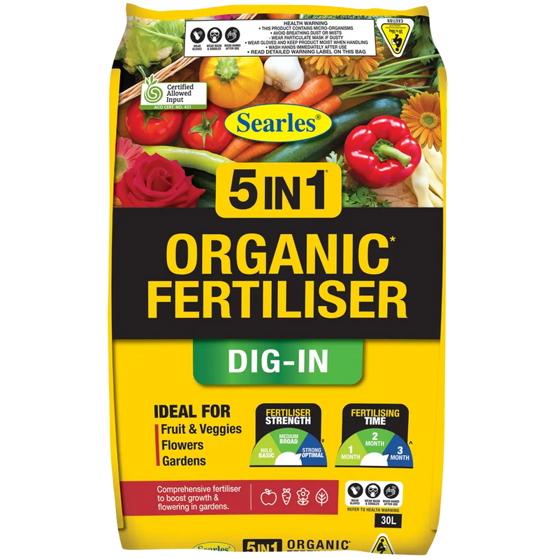 Searles 5 IN 1 Organic Fertiliser 30L