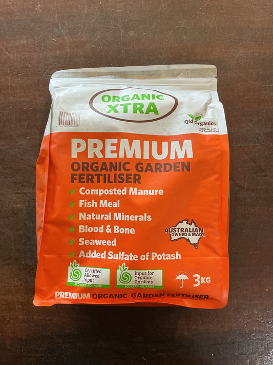 Organic Xtra Fertiliser Pellets 3kg