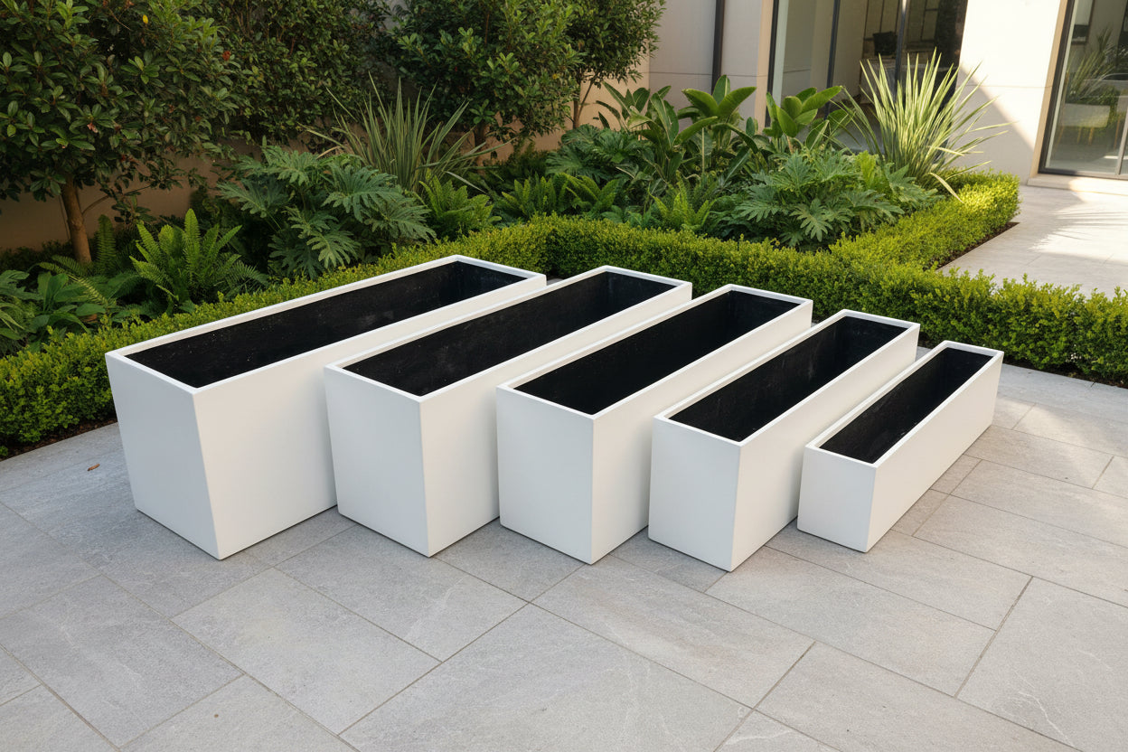 Lightweight Planter Trough Matt White