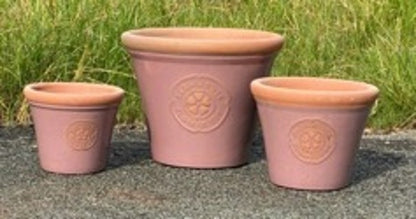 Country Garden Glazed Pots