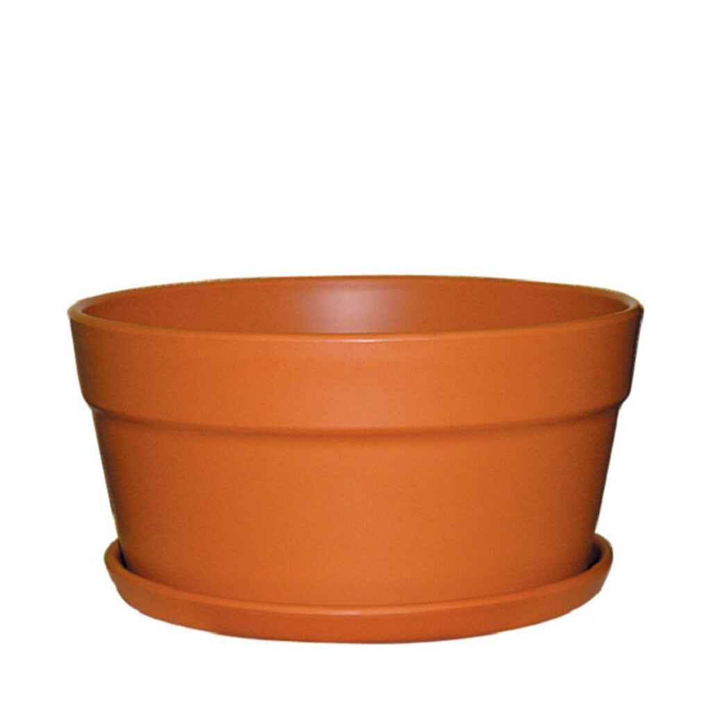 Terracotta-Look Cottage Squat Pot 30cm