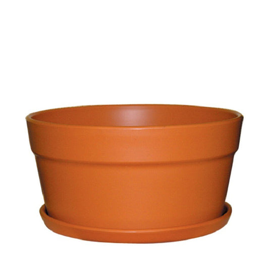 Terracotta-Look Cottage Squat Pot 30cm