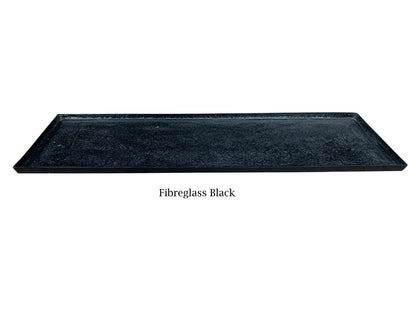 Lightweight Rectangular Saucer Black