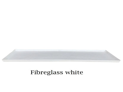 Lightweight Rectangular Saucer White