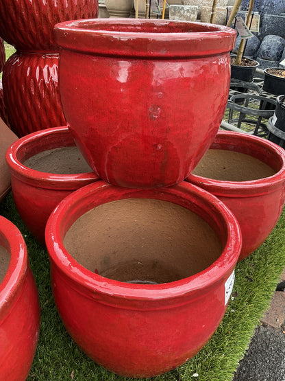 Earthy Red Glaze Pot